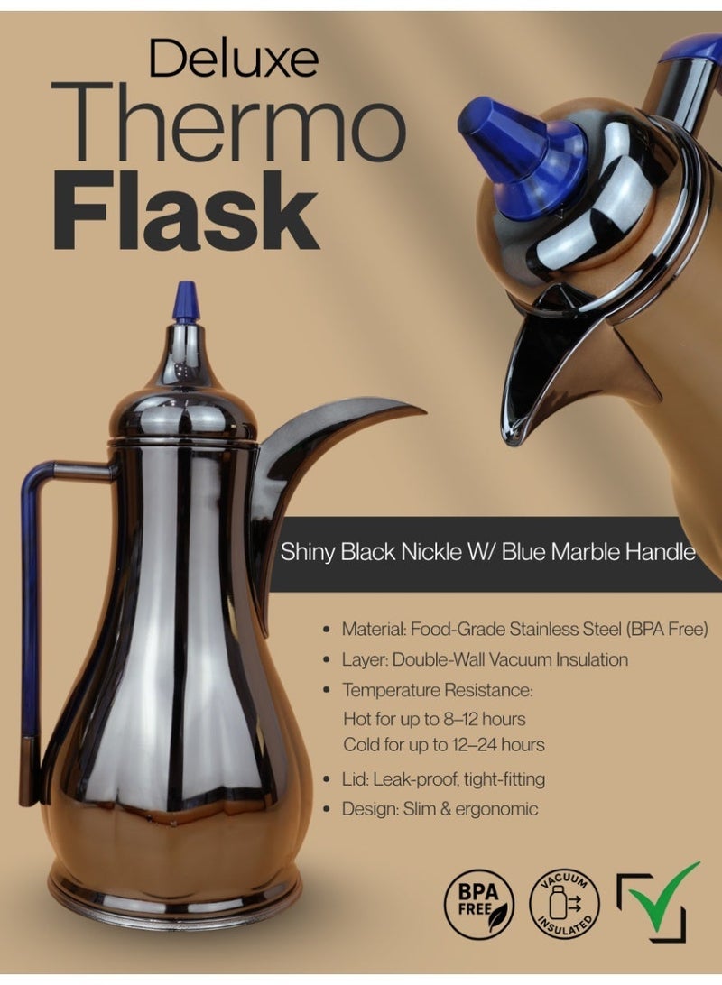 Raz طقم فاخر لقارورة القهوة والشاي - مصنوع من الفولاذ المقاوم للصدأ عالي الجودة بمقبض أنيق - Image 2